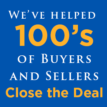 We've helped 100's of buyers and sellers close the deal