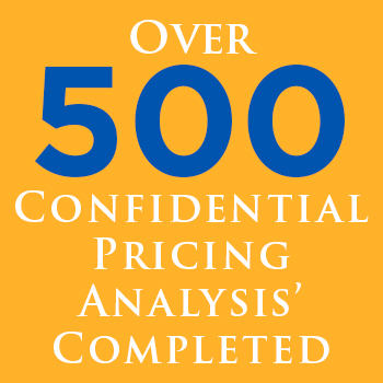Over 500 Confidential Pricing Analysis' Completed