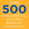 Over 500 Confidential Pricing Analysis' Completed